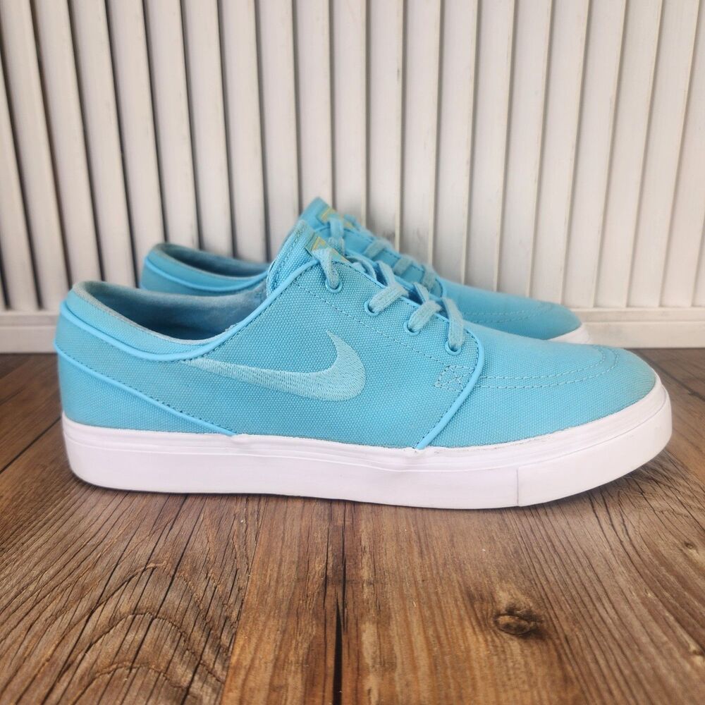 Nike SB Zoom Janoski Womens Sz 8 Vivid Sky Blue Skater Sneakers Shoes 855628-447